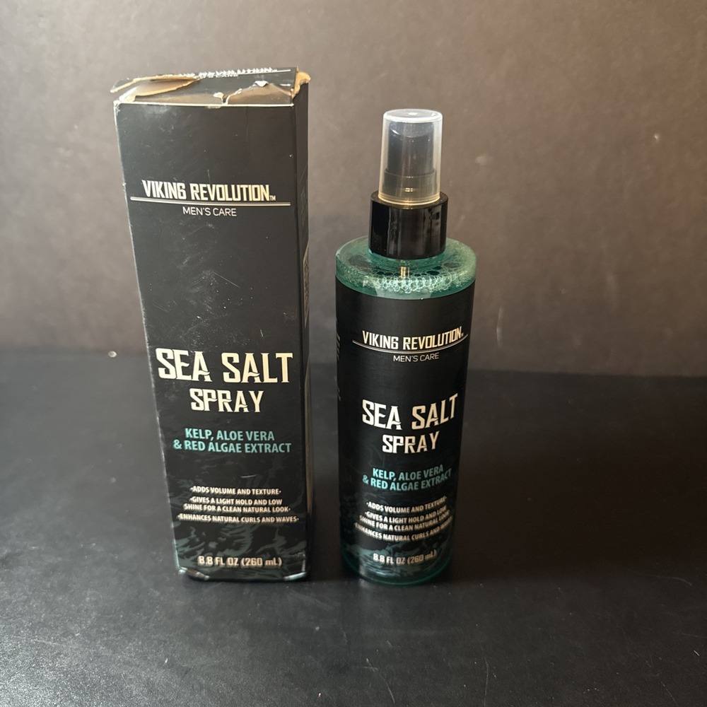 Sea Salt Spray for Hair Men - Hair Texturizing Spray with Kelp, Open Box